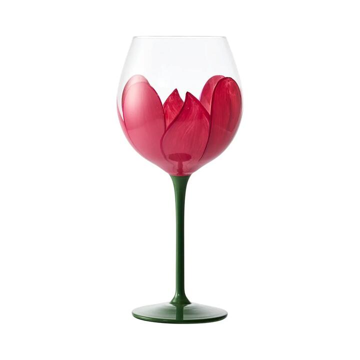 Fleur & Field Set Of 2 Wine Glasses