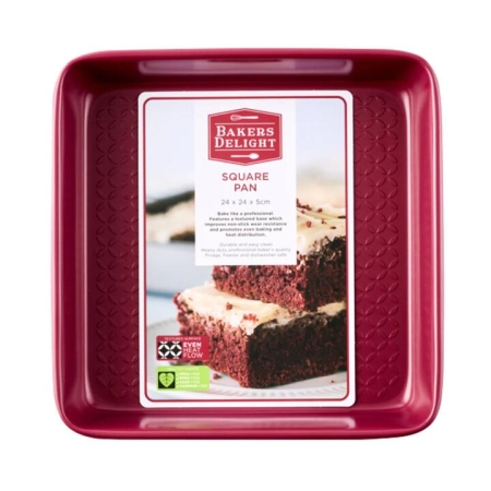Bakers Delight Cuisson Square Pan Berry
