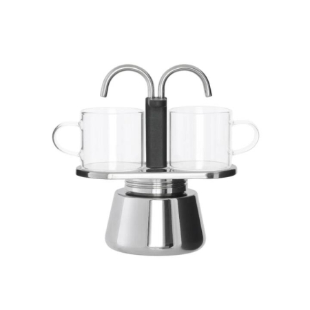 Leaf & Bean Piazza 2 Cup Mini Stovetop Espresso Maker