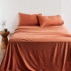Adorn Living Bamboo Blend Sheet Set Rust-Single