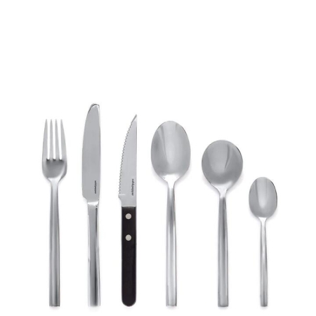 Salt & Pepper Monaco Cutlery Set with Steak Knives - 40 Piece