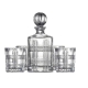 Salt & Pepper Bond Decanter & Tumbler Set - 5 Piece