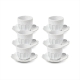 Salt & Pepper Hostess Espresso Cup & Saucer 85ml - Set of 6