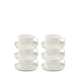 Salt & Pepper Canteen Tea Cups & Saucers 270mL - Set of 6