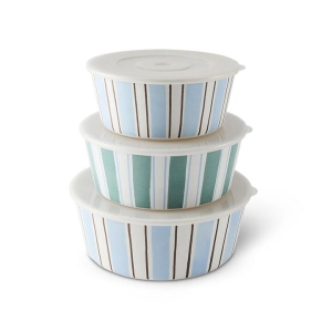 Salt & Pepper Riviera Storage Bowls with Lid - Set of 3