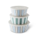 Salt & Pepper Riviera Storage Bowls with Lid - Set of 3