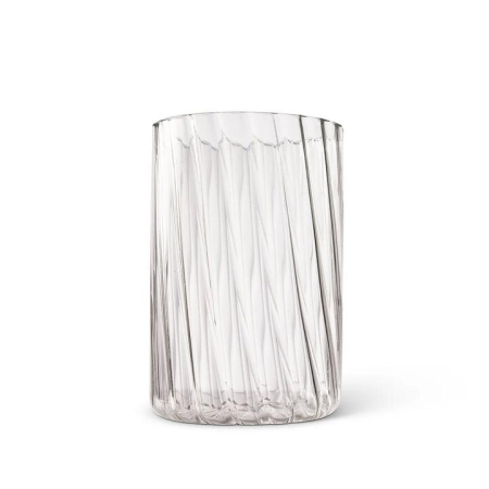 Salt & Pepper Swirl Hurricane Vase 10 x 15cm