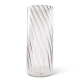 Salt & Pepper Swirl Hurricane Vase 10 x 25cm