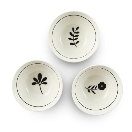 Salt & Pepper Bistro Condiment Bowls 8cm - Set of 3