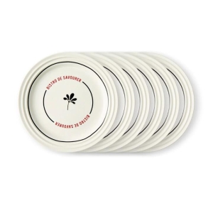 Salt & Pepper Bistro Side Plate 19cm - Set of 6