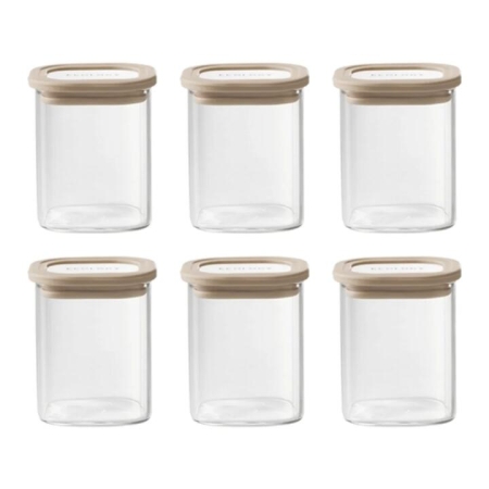 Ecology Store Set of 6 Square Spice Jars