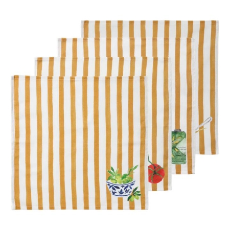 Porto Valentina Set of 4 Napkins 45x45cm Vintage