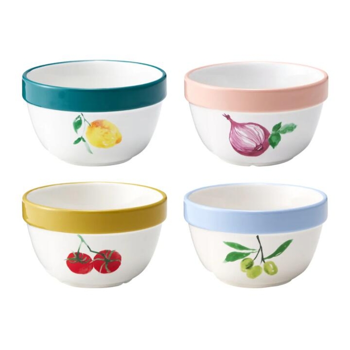 Porto Valentina Set of 4 Mixing Bowls 12x7cm - Home and Gardening