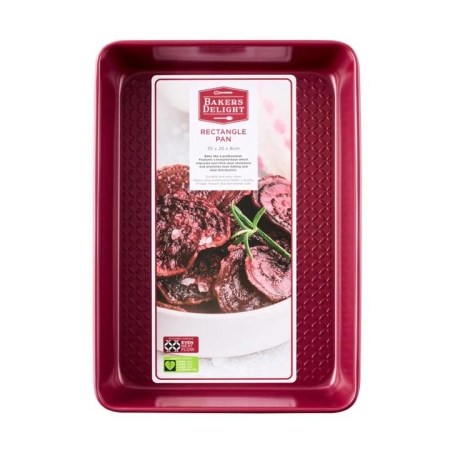 Bakers Delight Cuisson Rectangle Pan Berry
