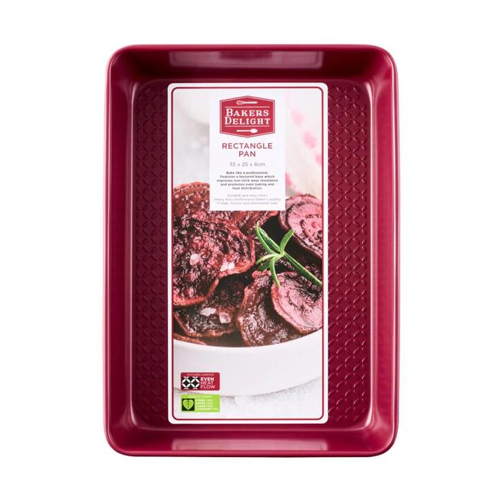 Bakers Delight Cuisson Rectangle Pan Berry