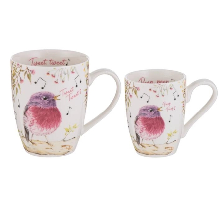 Ashdene Mini Me Tweet Tweet & Peep Peep 2 Piece Mug Gift Set