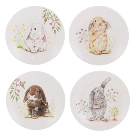 Ashdene Bunny Tales Set of 4 Side Plates