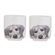Ashdene Peeking Pups Golden Retriever Set of 2 Egg Cups