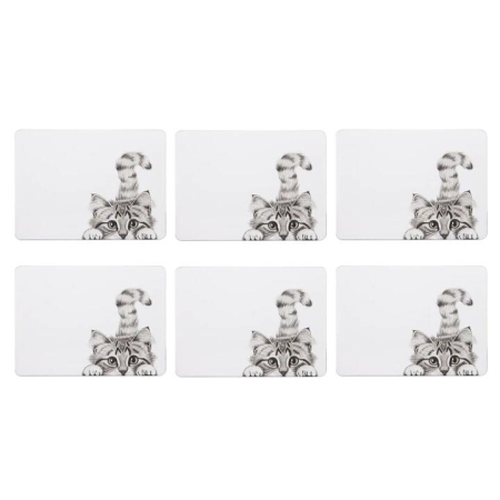 Ashdene Chester The Cat Set of 6 Placemats