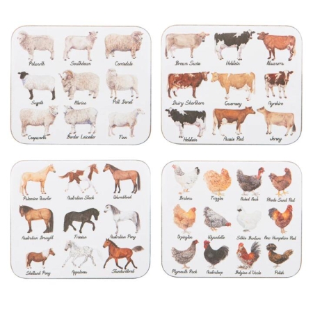 Ashdene Best In Breed Set Of 4 Coasters