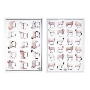 Ashdene Best In Breed Sheep Set Of 2 Kitchen Towels