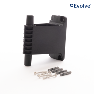 Mount a Hoselink Evolve Retractable Hose Reel at an additional wall location with this Evolve Series bracket. A compatible reel can be lifted from its original bracket and transferred to the second point when needed. The bracket pivots with the reel and must be secured to a structurally sound wall using correctly rated hardware. It is not compatible with Classic Series reels