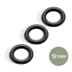 Restore a reliable watertight seal to standard Hoselink fittings with these replacement 12mm O-Rings. The black rubber rings sit in the face groove between Hoselink connectors and help prevent drips or leaks when fittings are joined. They are useful spares if an O-ring becomes lost or dislodged when connectors are separated under pressure. Made specifically for Hoselink’s 12mm fitting system