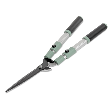 Shape hedges and trim shrubs with greater reach using Hoselink 2-in-1 Hedge Shears. The telescopic handles extend from approximately 35cm to 65cm