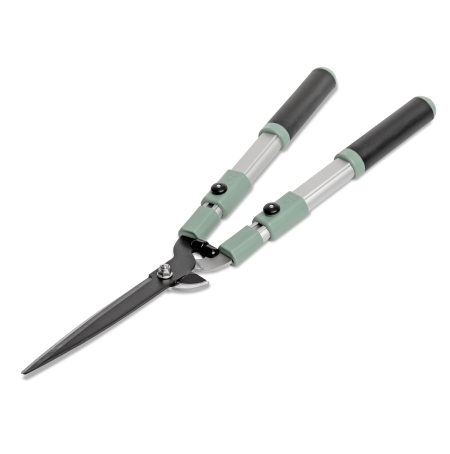 Shape hedges and trim shrubs with greater reach using Hoselink 2-in-1 Hedge Shears. The telescopic handles extend from approximately 35cm to 65cm