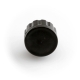Seal the end of a Hoselink hose when it is disconnected from a watering accessory with the Accessory Connector Cap. The cap screws directly onto the threaded end of a Hoselink Accessory Connector