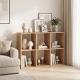 Costway6-Cube Open Bookshelf with Anti-toppling Kit-Black - Furniture > Home Office > Bookcases