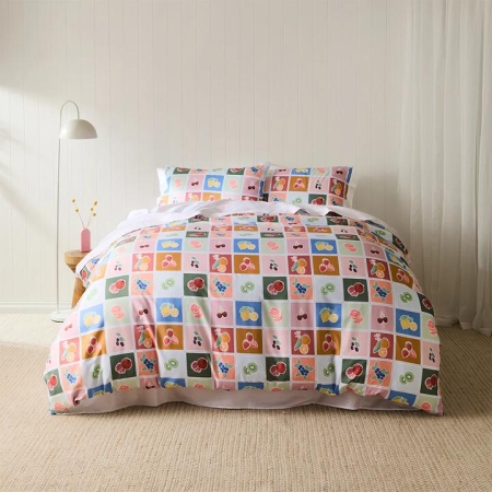 Adorn Living Tutti Frutti Quilt Cover Set-Single