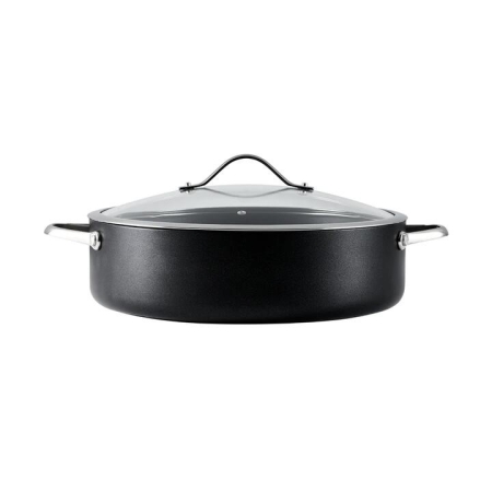 Baccarat iD3 Hard Anodised Saute Pan With Lid 32cm