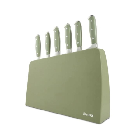 Baccarat Keiko Miro 7 Piece Knife Block Fig