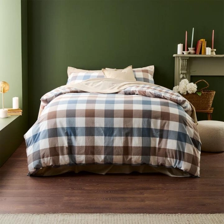 MyHouse Denver Check Quilt Cover Set-King