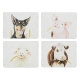 Ashdene Farmyard Faces Set Of 4 Placemats