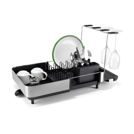 Joseph Joseph Extend Steel Plus Dish Rack With Wine Rack