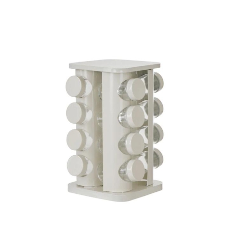Davis & Waddell Newbury Stainless Steel Spice Rack Jar Set