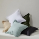 Pure European Linen Cushion Charcoal Size 50X50cm by MyHouse
