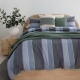Bambury Kaia Yarn Dyed Cotton Quilt Cover Set-Queen