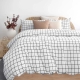 Bambury Grid Flannelette Quilt Cover Set-Queen