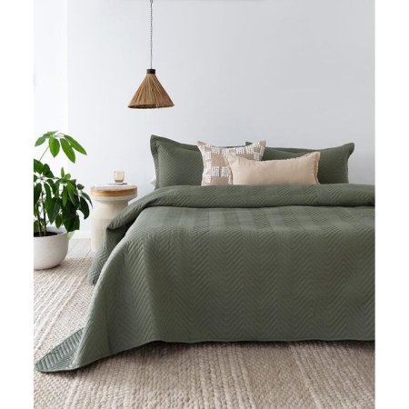 Bambury Herringbone Embossed Coverlet-Queen/King