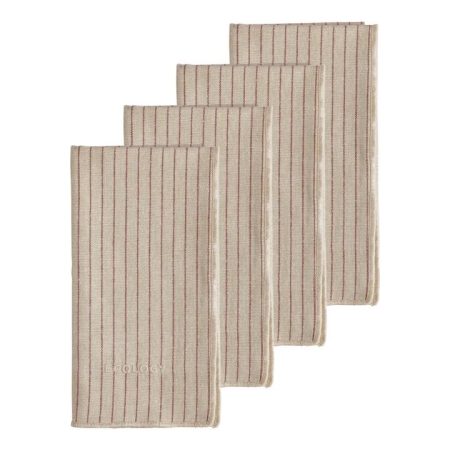 Ecology Tonka Set of 4 Napkins Sienna