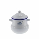 Falcon Sugar Pot 10cm White & Blue