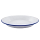 Falcon Round Pie Plate 25cm White & Blue