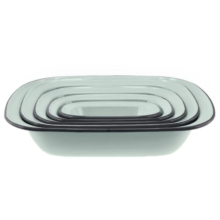 Falcon 5 Piece Oblong Pie Dish Set Duck Egg Blue & Grey