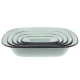 Falcon 5 Piece Oblong Pie Dish Set Duck Egg Blue & Grey