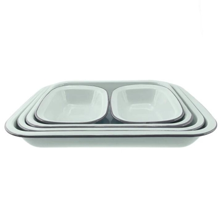 Falcon 5 Piece Bake Set Duck Egg Blue & Grey