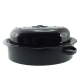 Falcon Oval Roaster 3L Black Blue & White Speckle