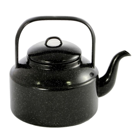 Falcon Tea Kettle 2L Black & White Speckle